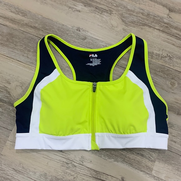 Fila Intimates & Sleepwear Fila Sports Bra Zipper Front Close